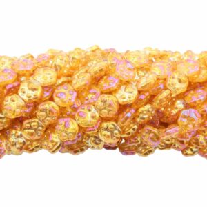 Paw Print Bead - 15mm - Astral Pink - 80cm Strand