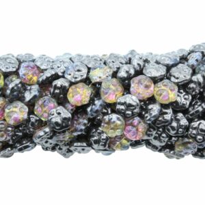 Paw Print Bead - 15mm - Vitrail - 80cm Strand