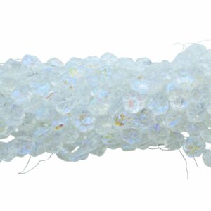 Paw Print Bead - 15mm - AB - 80cm Strand