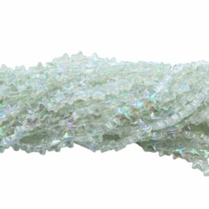 Star Bead - 9mm - Luminous Green - 70cm Strand