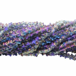 Star Bead - 9mm - Heliotrope - 70cm Strand