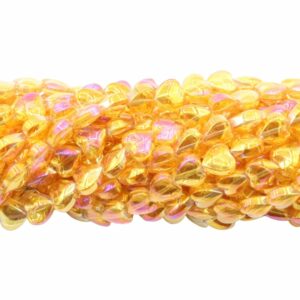 Heart Bead - 8mm - Astral Pink - 75cm Strand