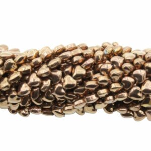Heart Bead - 8mm - Bronze - 75cm Strand