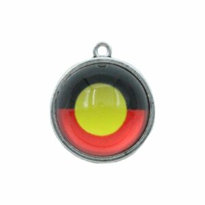 World Pendant – 23mm - Aboriginal Flag