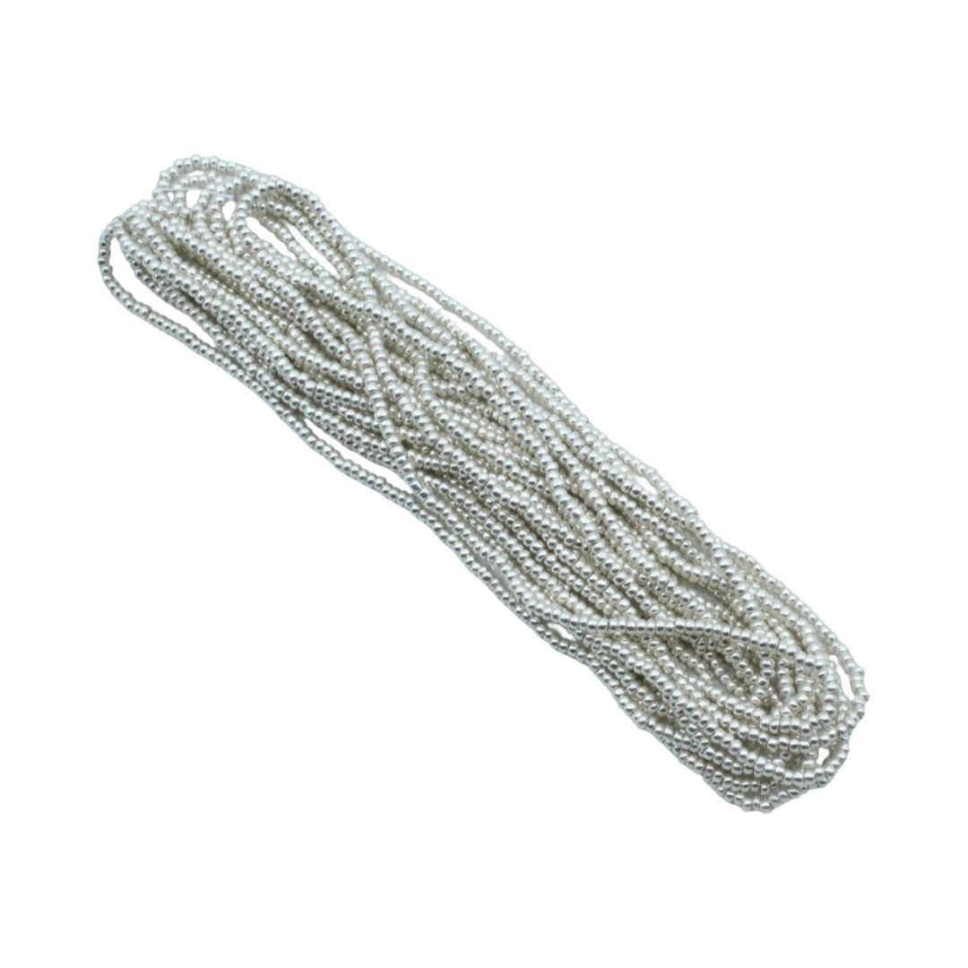 Seed Bead Hank - 11/0 - Preciosa - Silver Metallic - 18 grams