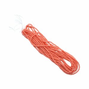 Seed Bead Hank - 11/0 - Preciosa - Coral Opaque Solgel - 18.8 grams