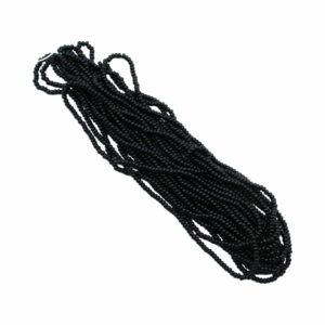 Seed Bead Hank - 11/0 - Preciosa - Jet - 19.5 grams