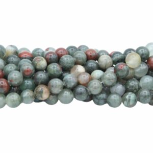 African Bloodstone - 8mm Round - 39cm Strand