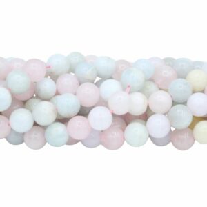 Morganite A - 8mm Round - 39cm Strand