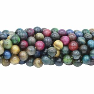 Tiger Eye Mixed - 6mm Round - 39cm Strand