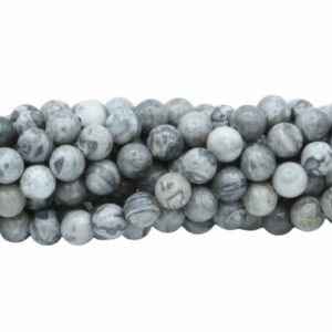 Map Jasper - 6mm Round - 39cm Strand