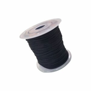 Waxed Nylon – 1mm – Black – 45 Meters