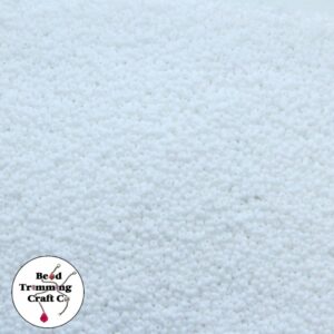 Seed Bead - 15/0 - White Opaque - Price Per Gram