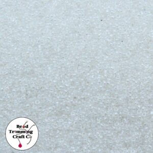 Seed Bead - 15/0 - Clear Luster - Price Per Gram