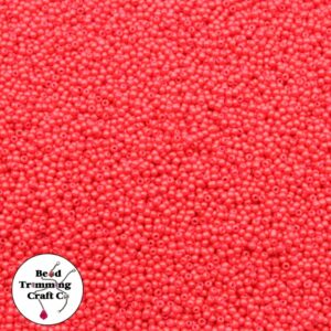 Seed Bead - 15/0 - Red Opaque - Price Per Gram