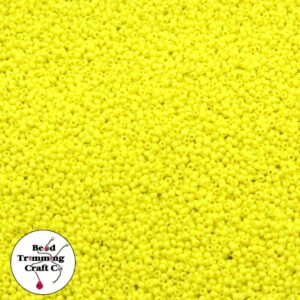Seed Bead - 15/0 - Yellow Opaque - Price Per Gram