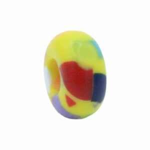 Rondelle Bead - 14mm – Yellow / Multi