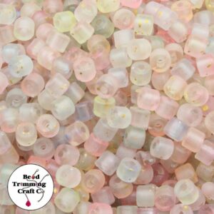 Drum Bead - Frost Mix / Gold Speckle - 6mm