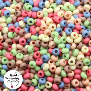 Spacer Bead - 4mm - Matte Mix - Price per gram