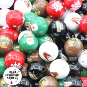 Christmas Bead - Mix Colour - 16mm
