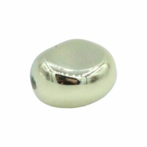 Gold Flat Nugget Bead - 16mm