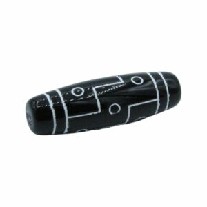 Oval Bead - Black - 40mm