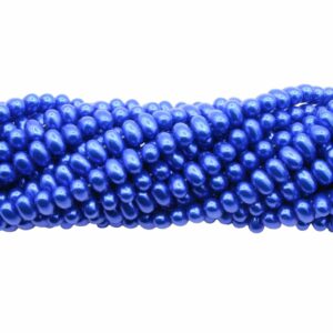 Potato Pearl - 8mm - Blue - 44cm Strand