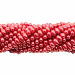 Potato Pearl - 8mm - Red - 44cm Strand