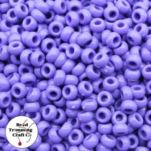 Pony Beads – 7mm – Purple Opaque - Price per gram