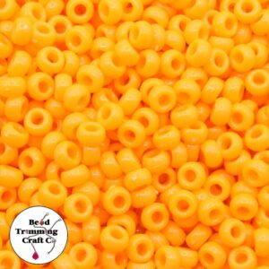 Pony Beads – 7mm – Orange Opaque - Price per gram