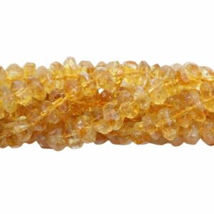 Citrine - Faceted Nugget - 15mm - 40cm Strand