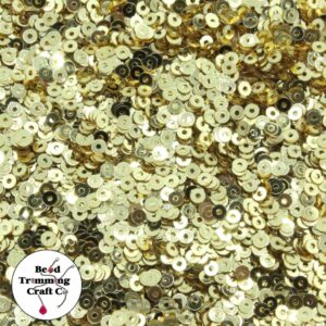 Sequin - Round - Flat – 3mm – Gold - Price per gram