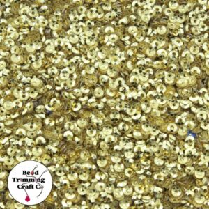 Sequin - Round - Cup – 2mm – Gold - Price per gram