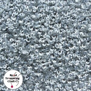 Sequin - Round - Cup – 2mm – Silver - Price per gram