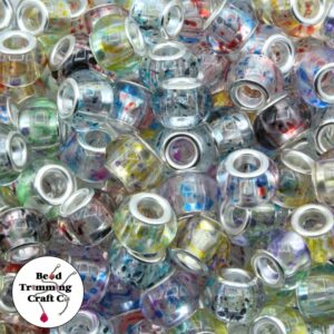 Spacer / Rondelle Bead - 14mm - Speckle Mix