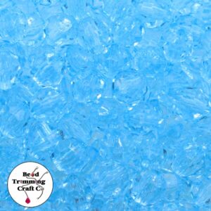 Round Faceted - 12mm - Aqua