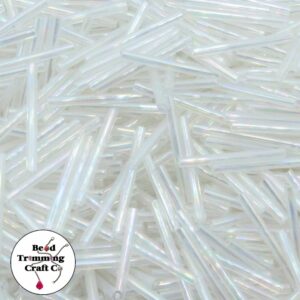 Bugle Bead - 25mm - AB - Price Per Gram