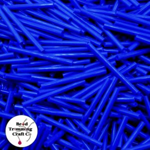 Bugle Bead - 32mm - Blue Opaque - Price Per Gram