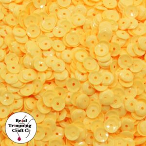 Sequin - Round - Cup – 10mm – Orange Light Opaque - Price per gram