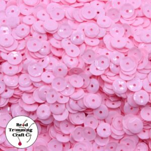 Sequin - Round - Cup – 10mm - Pink Musk - Price per gram