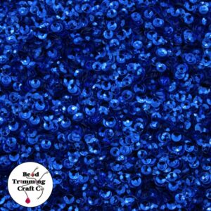 Sequin - Round - Cup – 3mm – Blue - Price per gram