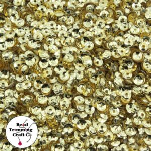 Sequin - Round - Cup – 3mm – Gold - Price per gram