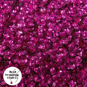 Sequin - Round - Cup – 4mm – Pink - Price per gram