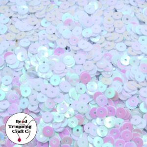 Sequin - Round - Flat – 5mm – Mother Of Pearl - Price per gram