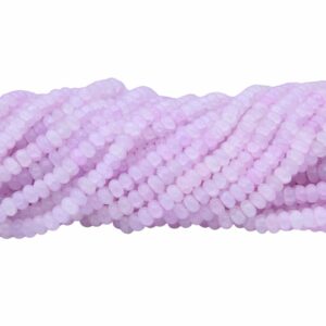 Rondelle - Glass - 8 x 5mm - Light Amethyst - 75cm Strand