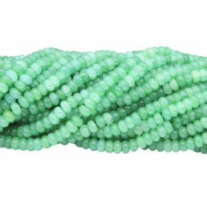 Rondelle - Glass - 8 x 5mm - Fern Green - 75cm Strand