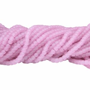 Drum Shape - Glass - 8 x 6mm - Rose Opal - 75cm Strand