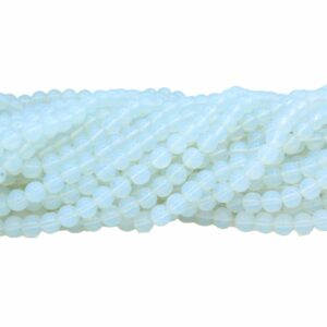 Round - Glass - 10mm - Opal - 75cm Strand