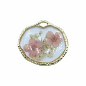 Pressed Flower Drop - 20 x 22mm