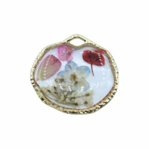 Pressed Flower Drop - 20 x 22mm